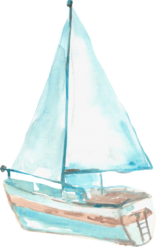 Sailing Boat Watercolor